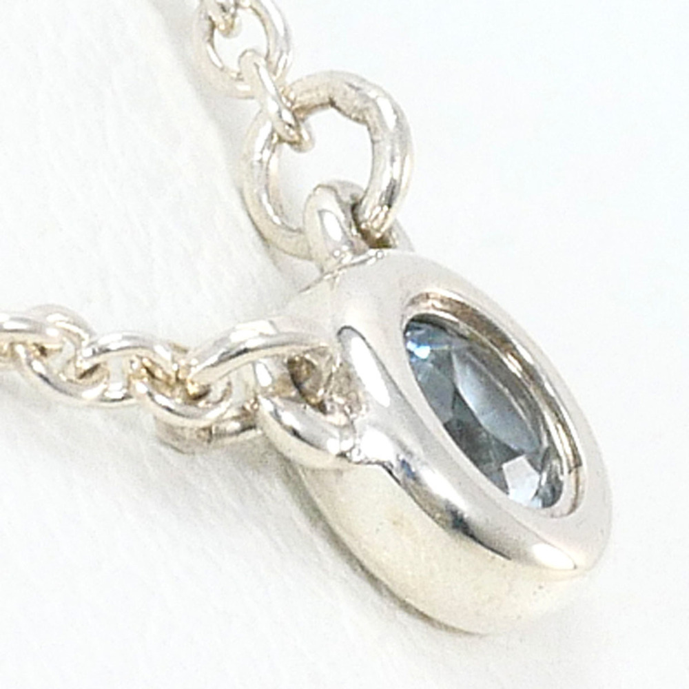 Tiffany & Co. By the Yard Silver Necklace with Aquamarine, Total Weight 1.6g,... - Picture 2 of 6